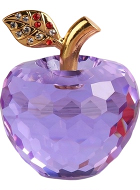 创意水晶苹果桌面摆件生日礼物