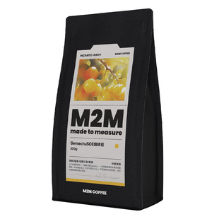 新品M2M夹心糖SOE空运埃塞Alo74158意式咖啡豆现磨咖啡粉美式200g