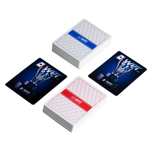 德州扑克扑克牌WPT正品官方赛事专用牌防水磨砂大字大宽牌塑料PVC