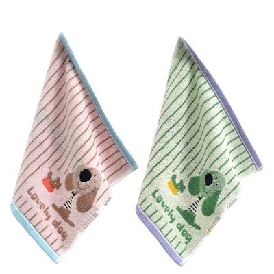 洁丽雅纯棉儿童方巾卡通小毛巾