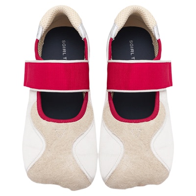 SGIRL TWTW苹果头芭蕾风玛丽珍鞋女2026新款魔术贴轻便百搭休闲鞋
