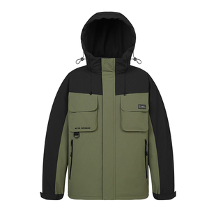 骆驼男装羽绒服男冬季加厚冬季2025保暖防寒工装情侣外套