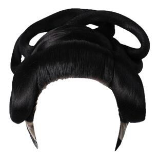 唐朝贵妃汉服假发包全发丝抱面唐风诃子裙发髻古装造型饱满牛角包