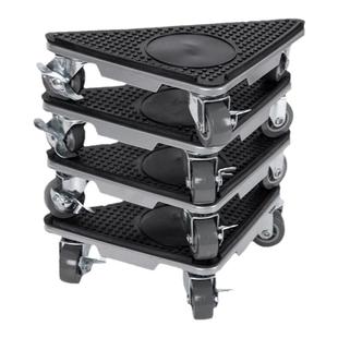 省力搬家搬运神器万向轮带刹车冰箱床柜子重物家具移动器滑轮工具