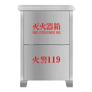 加厚304不锈钢灭火器箱2只装201干粉灭火箱放置箱5KG8KG4公斤空箱