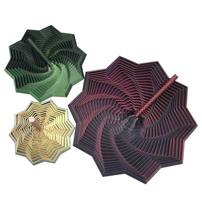 3D打印萝卜塔压套环螺旋八角星