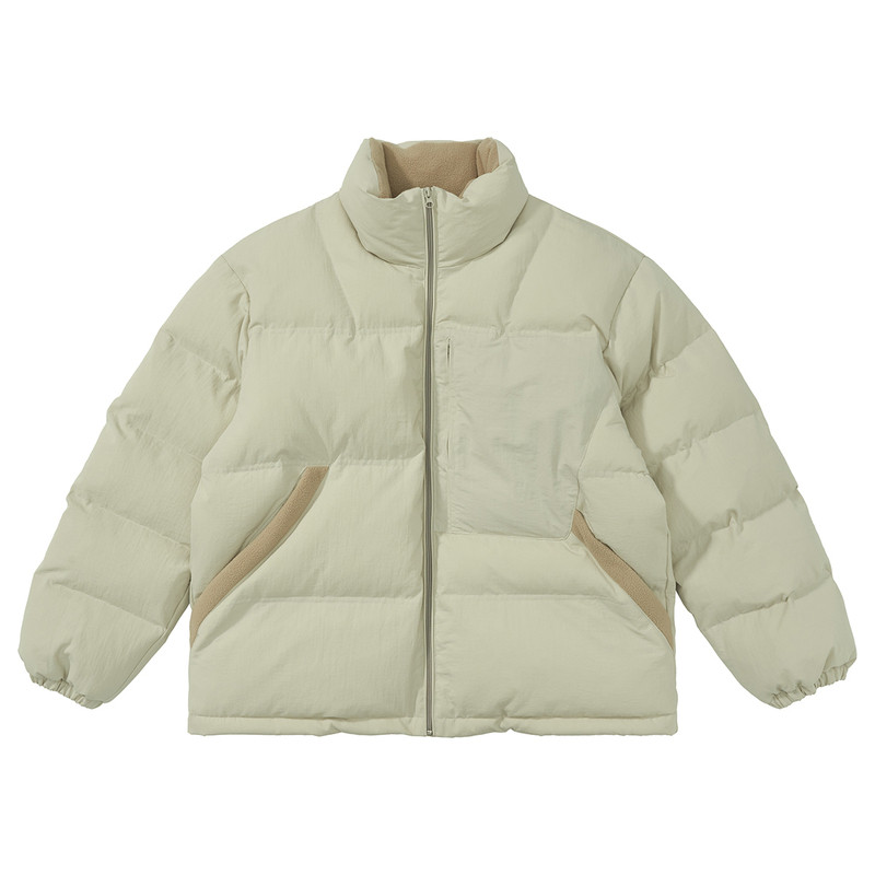 简约通勤秋冬保暖纯色棉服棉衣男