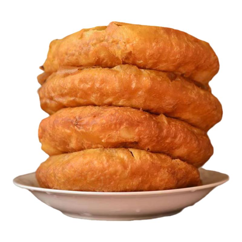 甘肃平凉传统手工油饼特产零食早馅饼/烧饼/锅盔