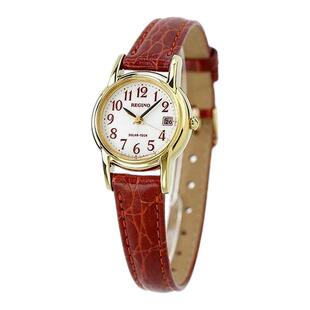 日本直邮Citizen西铁城REGUNO男女同款红色手表圆形指针式时尚