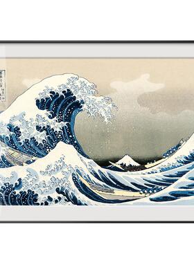 神奈川冲浪里日式风客厅装饰画