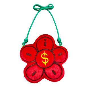 屈臣氏有钱花联名款 毛绒斜挎包 拉链背包可调节肩带可爱装饰礼物