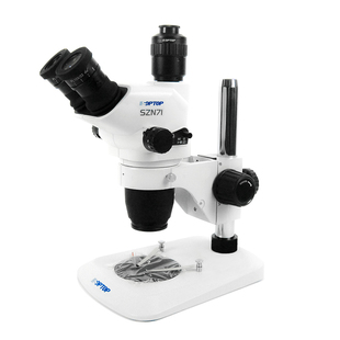 舜宇SZN71显微镜6.7到45倍光学清晰不头晕三目连接计算机拍照测量