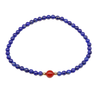 天然青金石手链女小众手链轻奢小众精致闺蜜霸气手链细青金石手串