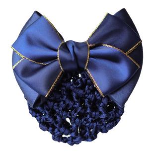 女头花职业盘发网兜粗细物业职员工发夹子银行酒店餐饮实习医院饰