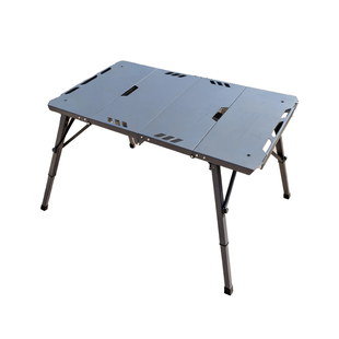 户外四折叠桌露营桌便携战术桌升降液压桌露营野餐桌轻量化装备桌