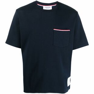 [3期免息]THOM BROWNE 男士宽松圆领短袖T恤