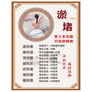 淤堵正骨海报养生墙贴美容养生广告宣传画美容院墙贴装饰海报图