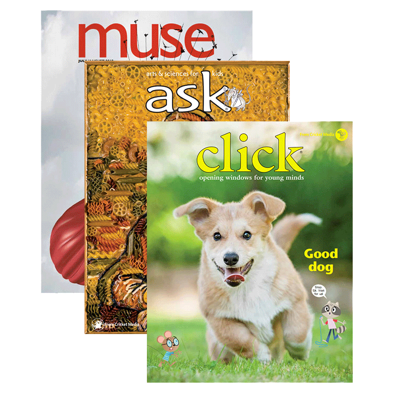 【中图原版】英文蟋蟀儿童期刊自然科学系列click点击世界 ask千奇白问 muse缪斯5-16岁2021年期刊3册进口英语杂志淘宝来电周刊
