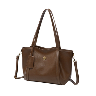 澳迪佳真皮托特包女2025新款时尚手提包通勤头层牛皮女士斜挎大包