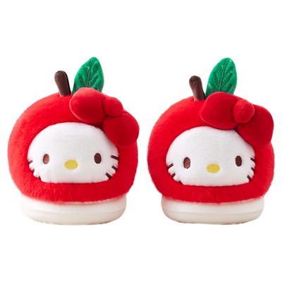 HelloKitty苹果猫棉拖鞋包跟