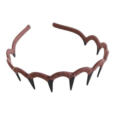 甜美波浪发箍带齿防滑洗脸发卡