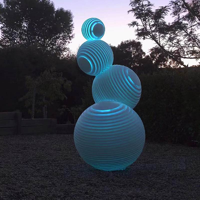 大型文旅夜游LED圆球造型灯户外工程亮化景观形拱门小品装饰灯