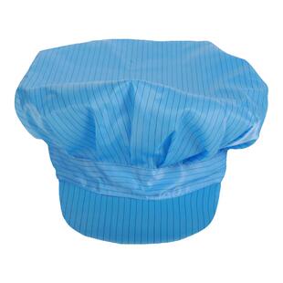 防静电帽女工帽防尘帽蓝色鸭舌大工帽夏季透气白色洁净食品无尘帽