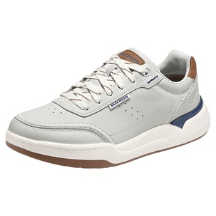 斯凯奇休闲板鞋男款2026夏季新款运动小白鞋厚底宽楦鞋简约男鞋子