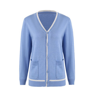 菲鱼儿护士毛衣女加绒加厚夜班外搭针织开衫秋冬季医护人员工作服