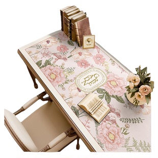 美式书桌垫学生学习专用桌垫写字台桌布高级感防水防油免洗可裁剪