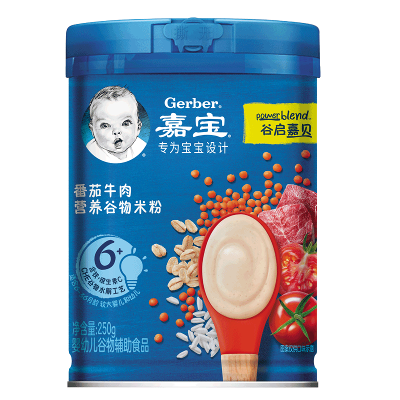 嘉宝番茄牛肉营养谷物米粉250G