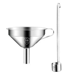 厨凡达316不锈钢酒提子打酒器家用舀酒勺子吊子长柄漏斗带过滤网