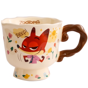 迪士尼疯狂动物城马克杯正版联名情侣家用陶瓷咖啡杯伴手礼物杯子
