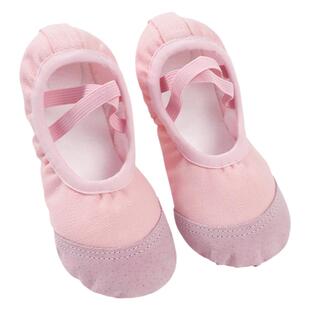 儿童加绒舞蹈鞋女童软底练功鞋芭蕾舞中国舞粉色红色跳舞鞋秋冬款