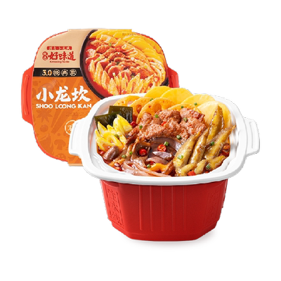 小龙坎牛肉鸡翅宽粉自热火锅