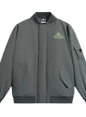 Kappa卡帕中性棒球领防风棉服