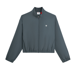 Wilson威尔胜官方春季女士网球立领收口下摆宽松百搭运动梭织外套