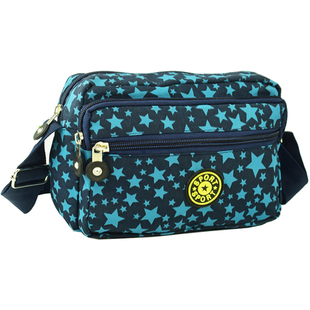 花布包女单肩斜挎包中老年妈妈斜背包女包休闲轻便防水牛津布包包