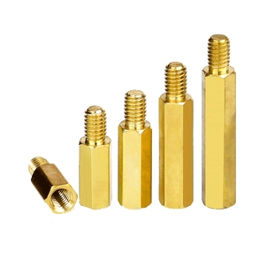 X六角铜柱M2M2.5M3M4单头隔离柱机箱主板电路固定支柱螺丝螺母