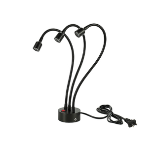 led插电式多头软管小射灯会展柜可移动模型展示聚光台灯可调角度