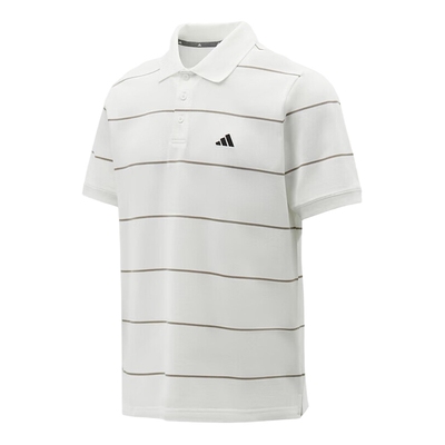 adidas阿迪达斯条纹半袖T恤2026夏男商务风短袖翻领POLO衫 KS0420