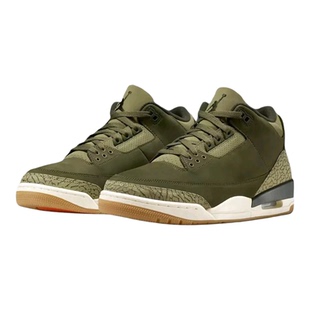 乐积运动 AIR JORDAN 3 AJ3 棕绿 耐磨中帮复古篮球鞋 DN3707-202