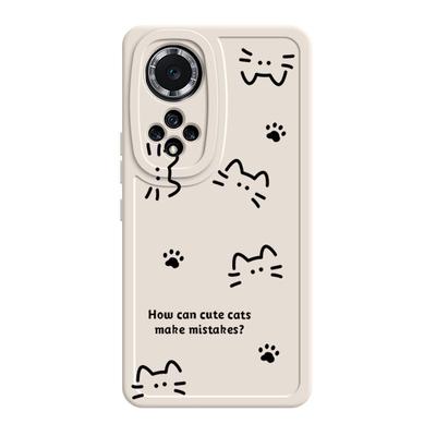 适用华为nova9手机壳nove9pro新款nava9z硅胶hinova软壳novo套n0va全包z防摔n0va女note线条猫咪外壳navo外壳