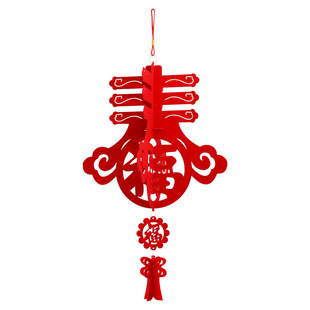 春节新年喜庆装饰无纺布灯笼场景布置春字红灯笼春节日挂饰福宫灯