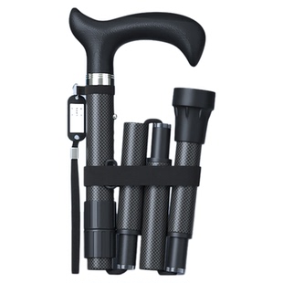 折叠碳纤维拐杖超轻便手杖医用拐棍防滑非登山老人助行器康复走路