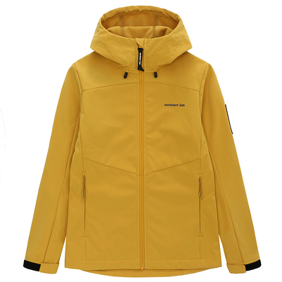 诺思山防风防水加绒保暖软壳衣