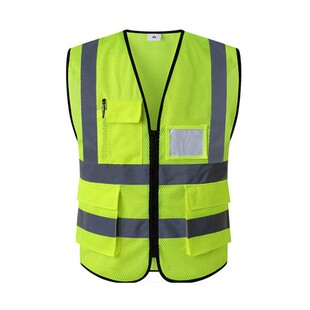 反光安全背心衣交通工地施工黄马甲透气环卫工人工作男定制印logo