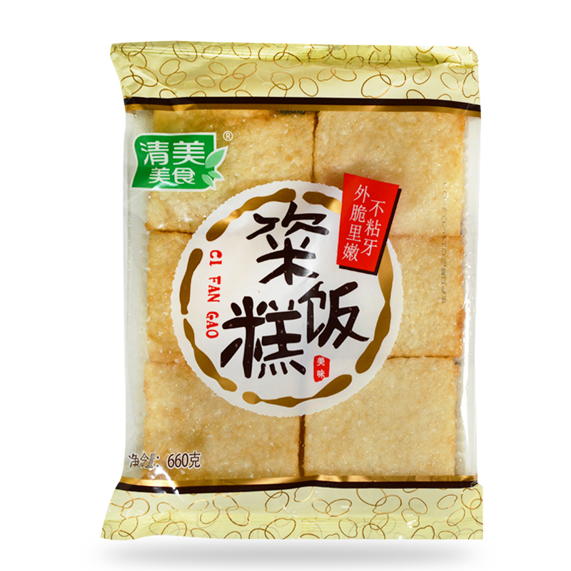 上海清美粢饭糕6块装特产手工糯米糕点糍饭糍粑早餐零食5包包邮
