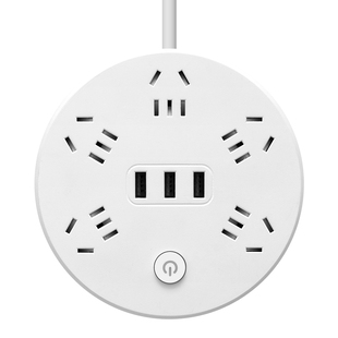 可伸缩收缩插座插板带线USB插排面板多孔多功能排插家用