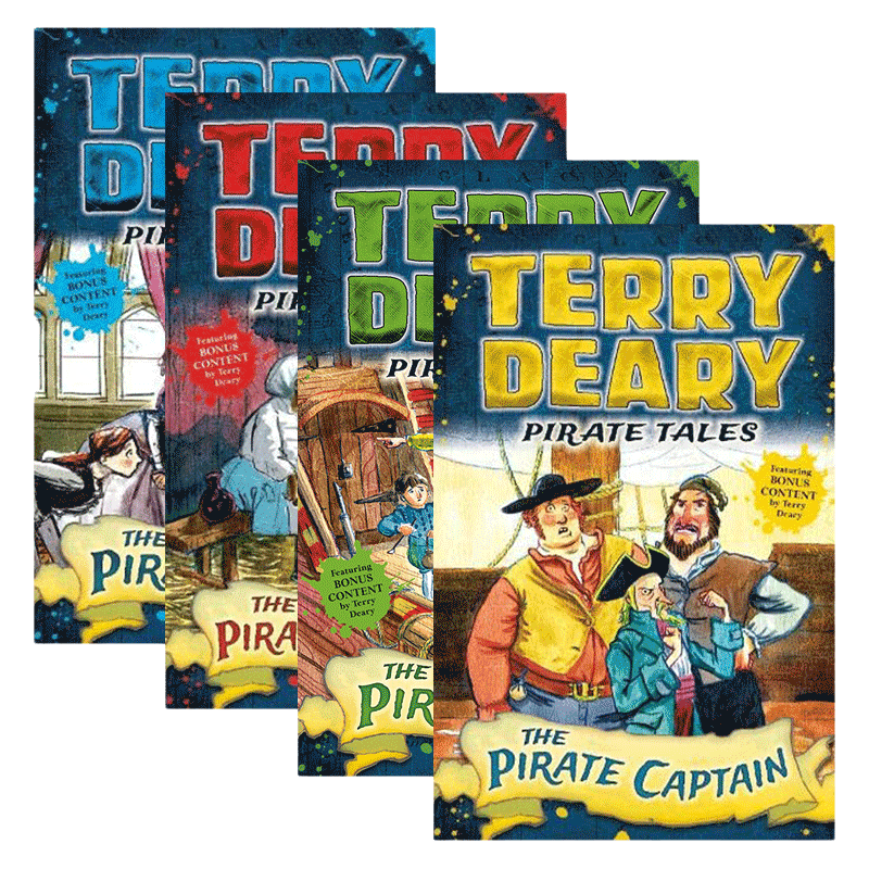 英文原版 Terry Deary's Historical Talesy Pirate Tales 海盗传说4册 儿童章节小说故事书 英文版 进口英语原版书籍